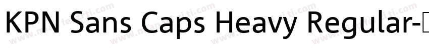 KPN Sans Caps Heavy Regular字体转换